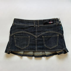 Cyflymder Streetwear Y2K Vintage Denim Suit Skirt Sets Womens Outfits Black Sexy Hollow Vest Suspenders Harajuku Goth Zipper Pleated Skirt