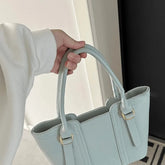 Cyflymder Mint Green Simple Large Capacity Shoulder Bag Women 2025 New Spring Summer Tote Bag Ladies Versatile Fashionable Handbag