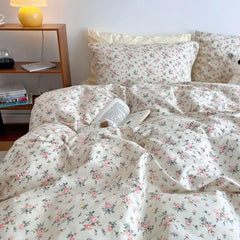 Cyflymder 100% Cotton Bedding Set Floral Style Duvet Cover With Pillowcase Single/Queen/King Size Bedclothes Skin-friendly Comforter Sets
