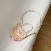 Cyflymder 2025 New Women's Flower Embroidered Sequin Handbag Casual Versatile Fresh Large Capacity Crossbody Bags