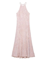 Cyflymder Elegant Chic Halter Long Dress Women Fashion Sweet Texture Sleeveles Maxi Dresses 2025 New Summer Simple Party Evening Vestidos