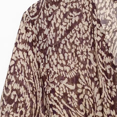 Cyflymder Floral Print Long Dress Women 2025 New Summer Elegant Loose V-neck Lace Up Midi Dresses Vintage Chic Boho Casual Party Dresses