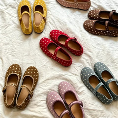 Cyflymder Sweet Women's Mary Jane Shoes Exquisite Round Head Casual Shoes for Woman Fashion Ballet Flat Shoe Designer Shoes Zapatos Mujer