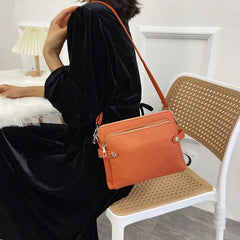 Cyflymder Vintage pu leather women shoulder bag Multiple pockets female crossbody bag Casual Messenger bag big handbag phone wallet bolsa