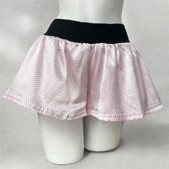 Cyflymder Japanese Kawaii Shorts Sets Casual Cardigan Sweet Print Strap Tops Harajuku Y2k Shorts Female Elegant Lolita Outifits Set