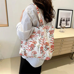 Cyflymder Large Capacity Bag Women's Guofeng One Shoulder Underarm Casual Commuter Versatile Tote bags for women ladies hand bags handbags