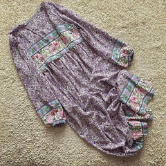 2025 new spring summer dress for women V-neck long sleeve floral print dress female chic 100% viscose boho dress