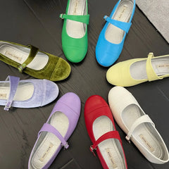 Cyflymder Fashionable Vintage Women's Shoes New Spring Style Single Cushioning Versatile Mary Jane Shoes Adult Ladies Flat Shoes