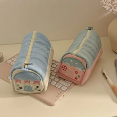 Cyflymder Pen Bag Case Box Stocking Stuffers Cute Creative Large Capacity Zipper Makeup Organizer Storage Bag Box Nice Gift
