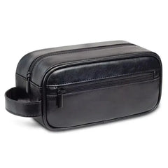Cyflymder Men's Business Trip Pu Toiletries Hand-held Makeup Bags Toiletries Storage Bag Makeup Storage Wash Bag