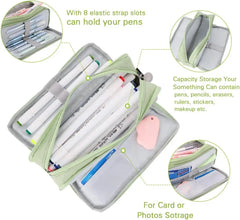 Cyflymder Kawaii Pencil Case Large Capacity Storage Bag Organizer Office Student Japanese Stationery School Supplies