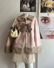 Cyflymder Cute Lovely Y2K Sweet Woman's Kawaii Harajuku Clothing Coat Aesthetic Daily Surcoat Slim Classic Fashion Maiden Tide Cardigan