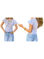 Cyflymder Women s Sleeveless V-Neck Ruffle Hem Floral Print Button Down Casual Tank Top with Adjustable Spaghetti Straps