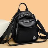 Cyflymder Women's Large Capacity Casual Travel Soft Leather Backpack Fashionable Versatile Hot Sale Of The Season New Style Double Shoulde