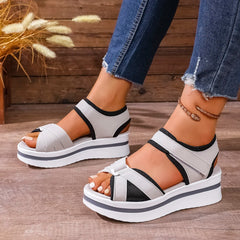 Cyflymder Fashion Women Shoes Sandals Wedge Shoes Woman Casual Women's Sandals Party Retro Sandal Women Female Footwear