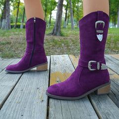 Cyflymder Decorative Metal Buckle High Heels Pointed Toe Large Size Women's Shoes Fashionable Elegant Footwear for plus Size Ladies