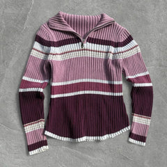 Cyflymder Classic Cute Lovely Fashion Sweet Slim emo Y2K Woman Maiden Sweater Female Pullover Aesthetic Knitwear Stripes Harajuku Clothing