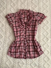 Cyflymder Female Elegant Lovely Sweet Tops Y2K Women Kawaii Harajuku T-shirts Korean Slim Plaid Tee Aesthetic Daily Cute Classic Clothing