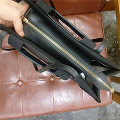 Cyflymder Large Canvas Bag For Women Handbags Commuting big Tote Bag ladies Portable Business Briefcase female Shoulder Bags bolsas black