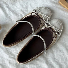 Cyflymder Bow Women Mary Jane Shoes Flats Designer Shoes Shallow Summer Fashion Loafers Shoes New Walking Comfort Soft Woman Zapatos