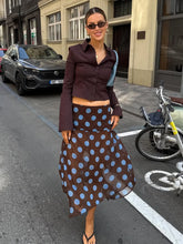 Cyflymder Polka Dot Halter Tops Women's Set Backless Sleeveless Top Flowy Mini Skirt 2025 Summer Elegant Suit Holiday Fashion Lady Sets