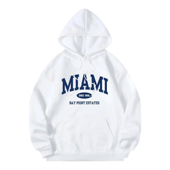 Cyflymder Women's Letter Printed Hooded Sweatirt Long Sve Polyester Fiber Autumn Season Faionable Streetwear Sle