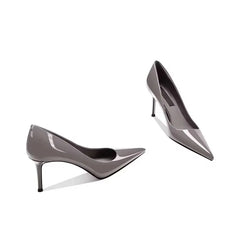 Cyflymder Light Luxury Pointed Thin Heel Shallow Mouth High Heels Elegant Office Professional Versatile Daily Wear Women Single Shoes