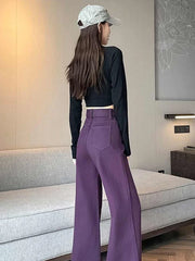 Cyflymder Jeans Women Summer 2025 New All-match High Street Loose Full Length European Style Harajuku Retro Denim Y2k College Fashion New