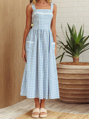 Cyflymder Women s Sleeveless Floral Print Maxi Dress with V-Neckline and Adjustable Spaghetti Straps for Summer Beach Party