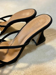 Cyflymder Spring and autumn 2025 new butterfly flip-top high heels with a fairy-like style and thick-heeled flip-flops women shoes pumps