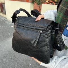 Cyflymder Fashion Versatile Soft Leather Shoulder Crossbody Bag for Women Casual Large Capacity Retro Bags