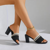 Cyflymder Summer New Women's Thick Bottom Slippers High Heels Open toed Sandals Fashionable and Popular Sandals