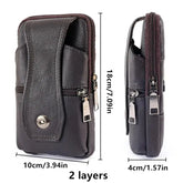 Cyflymder NewPractical 1pc Fashion Men's PU Leather Fanny Pack, Multifunctional Pack