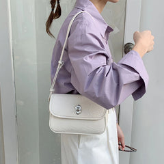 Cyflymder Classic Designer PU Leather Crossbody Bag for Women Travel Handle Handbag Fashion Shoulder Messenger Bag Ladies Small Flap Bags