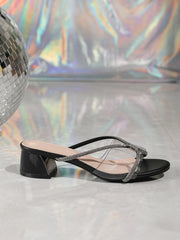 Cyflymder Women Heels Sandals Braided Block Nude Summer Chunky Square Leather Woven Comfort Strappy Dress Casual Pumps Mules