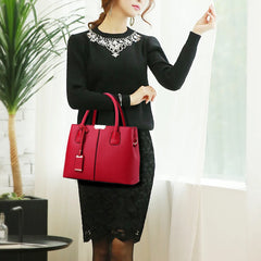 Cyflymder Elegant Handbags Women Bags Messenger Large Capacity PU Leather Crossbody Bags Fashion Girls Shoulder Bag Hand Tote Bag