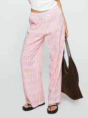 Cyflymder Women s Plaid Print Relaxed Fit Pants with Adjustable Drawstring Waistband for Versatile Styling Options Throughout the Year