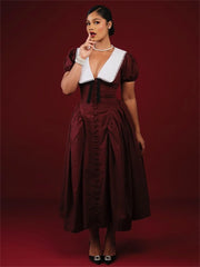 Cyflymder Long Dresses Women Sexy V Neck Short Sleeve Sweet Dress Elegant New in Summer Fashion Street Wear