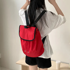 Cyflymder Korean Women Backpacks Vintage Y2k Aesthetic Streetwear Schoolbag Casual All Match Simple Backpack for College Students