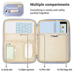Cyflymder Tablet Sleeve Bag 7.9-12.9 Inch Handbag Case for IPad Samsung Xiaomi Bag Cover Shockproof Pouch Multi Pockets Tablet Cases