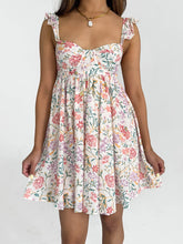 Cyflymder Women V-Neck Maxi Dress Sleeveless Ruffle Floral Print Boho Beach Dress Summer Casual Long Dress