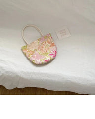 Cyflymder 2025 New Women's Flower Embroidered Sequin Handbag Casual Versatile Fresh Large Capacity Crossbody Bags