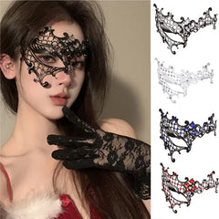 Cyflymder Sexy Lace Mask Women Eye Masquerade Halloween Party Masks Masked Ball Cosplay Masque Venetian Costumes Carnival Half Face