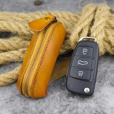 Cyflymder Leather Keychain Men Women Key Pouch Bag Holder Organizer Pouch Car Key Bag Coin Purse