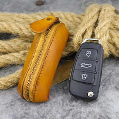Cyflymder Leather Keychain Men Women Key Pouch Bag Holder Organizer Pouch Car Key Bag Coin Purse