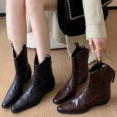 Cyflymder Autumn Vintage Women Chelsea Boots Fashion Slip On Shoes Ladies Elegant Thick Heel Mordern Short Booties