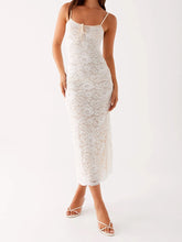 Cyflymder Elegant Floral Print Maxi Dress with V-Neckline and Adjustable Spaghetti Straps Casual Summer Boho Beach Dress