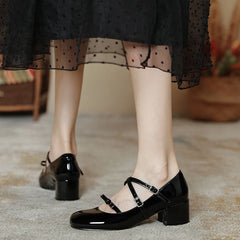 Cyflymder Slip On 3cm Heels Chunky Sandals Shallow Mouth Sexy Crossdressers Shoes Classic Style Basketball Platform Mary Jane Lace-Up Bran