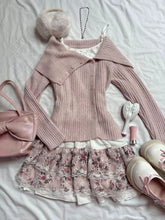 Cyflymder Cute Daily Sweater Casual Woman Sweet Y2K Harajuku Fashion Vintage Girl Cardigan Hot Classic Chic Knitwear Pink Maiden Clothing