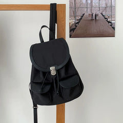 Cyflymder Korea multi-pocket nylon backpack women's fashion new niche waterproof leisure daypack outdoor sport travel schoolbag mochila